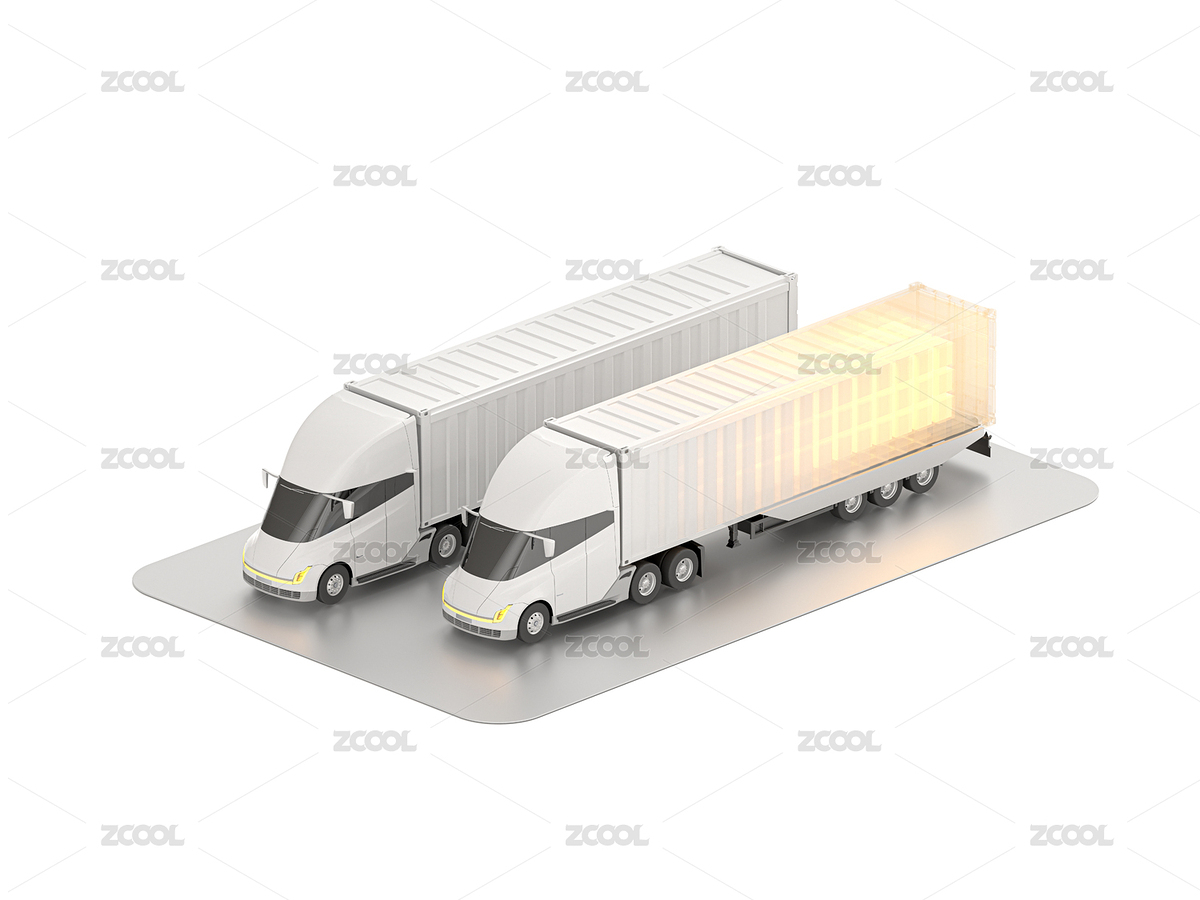 橙色智能物流貨車數(shù)字供應(yīng)鏈元素3D圖標(biāo)（主預(yù)覽-2858451） - 未分類 - 站酷設(shè)計(jì)師在_野原創(chuàng)素材 - 站酷ZCOOL