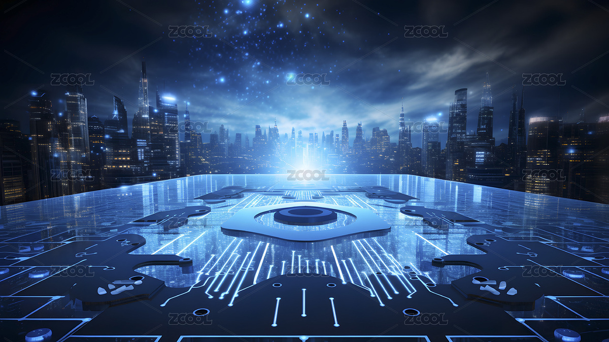 數(shù)碼科技藍色人工智能產品發(fā)布會PPT背景（主預覽-4226467） - 未分類 - 站酷設計師U醬_Design原創(chuàng)素材 - 站酷ZCOOL