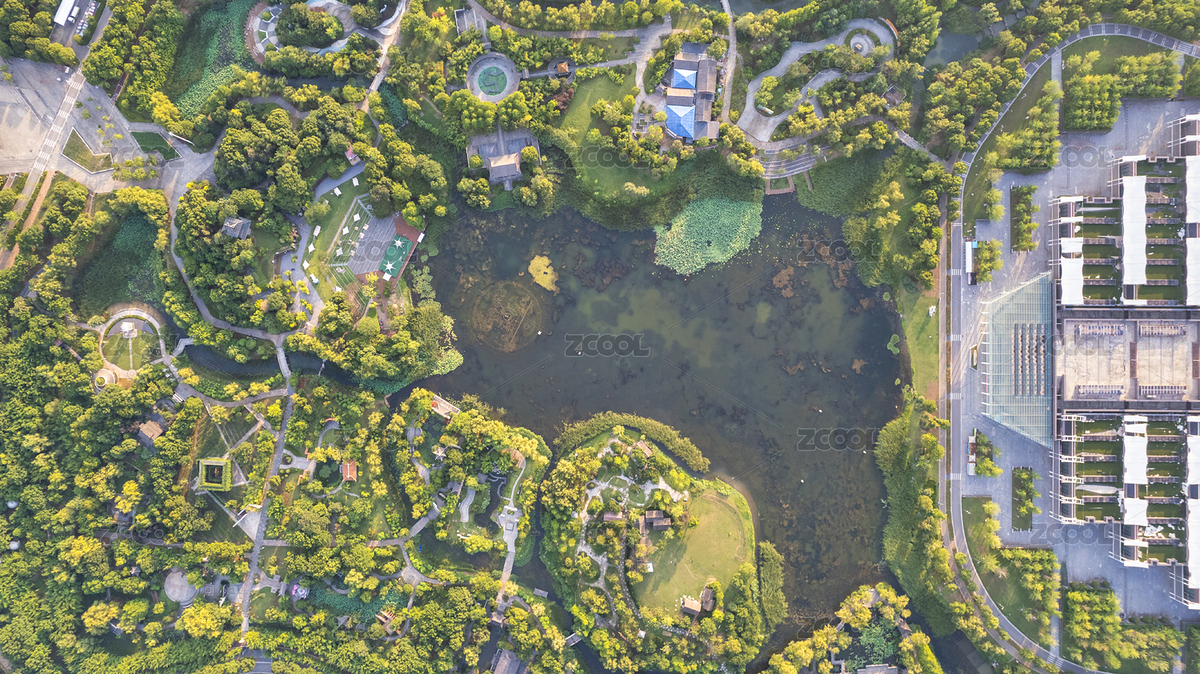 城市園林平面布局航拍（主預覽-4231887） - 未分類 - 站酷設計師攝影師慢速航班原創(chuàng)素材 - 站酷ZCOOL