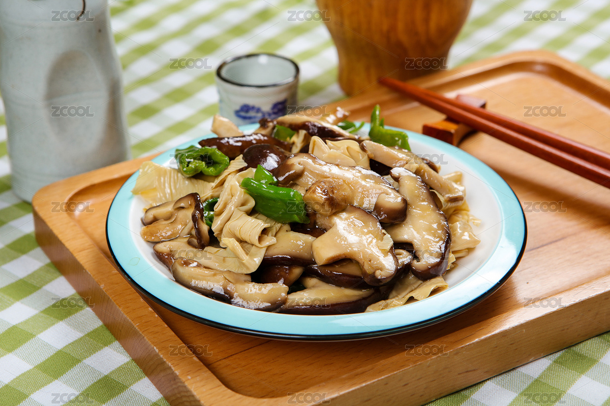 素食菜肴香菇燒腐竹（主預(yù)覽-4460516） - 未分類 - 站酷設(shè)計(jì)師曇華碎影原創(chuàng)素材 - 站酷ZCOOL