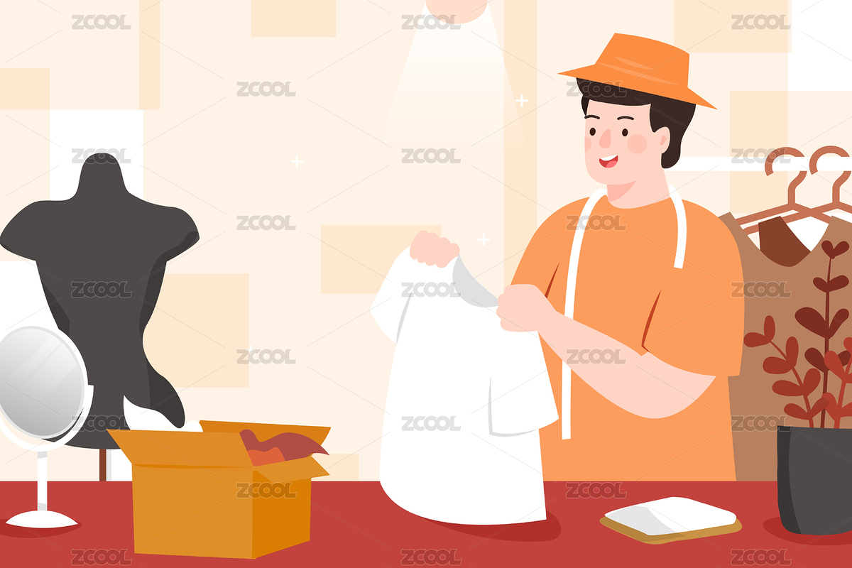 服装设计矢量插画（主预览-2833416） - 未分类 - 站酷设计师keeein原创素材 - 站酷ZCOOL