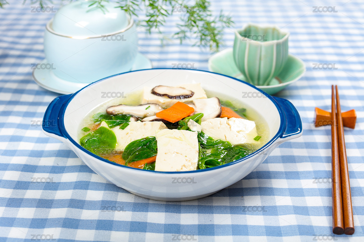 素食湯菜美食豆腐落葵湯（主預(yù)覽-3609499） - 未分類 - 站酷設(shè)計(jì)師曇華碎影原創(chuàng)素材 - 站酷ZCOOL