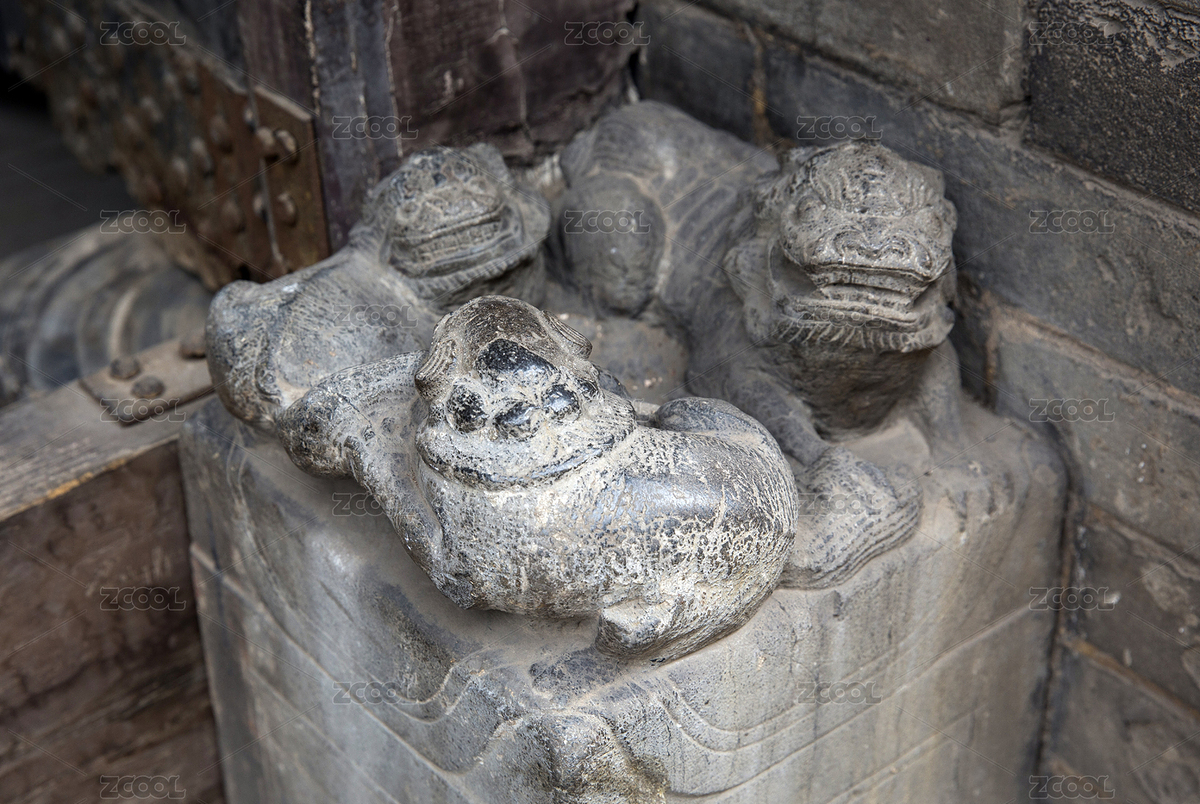 山西王家大院門(mén)枕石上的石獅子（主預(yù)覽-7049270） - 未分類(lèi) - 站酷設(shè)計(jì)師LadyFiona兔兔原創(chuàng)素材 - 站酷ZCOOL