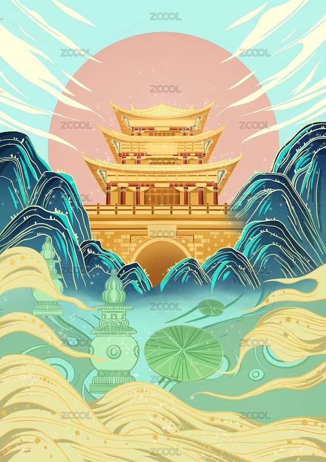 国潮插画（主预览-4000861） - 未分类 - 站酷设计师小Z睡不醒啊原创素材 - 站酷ZCOOL
