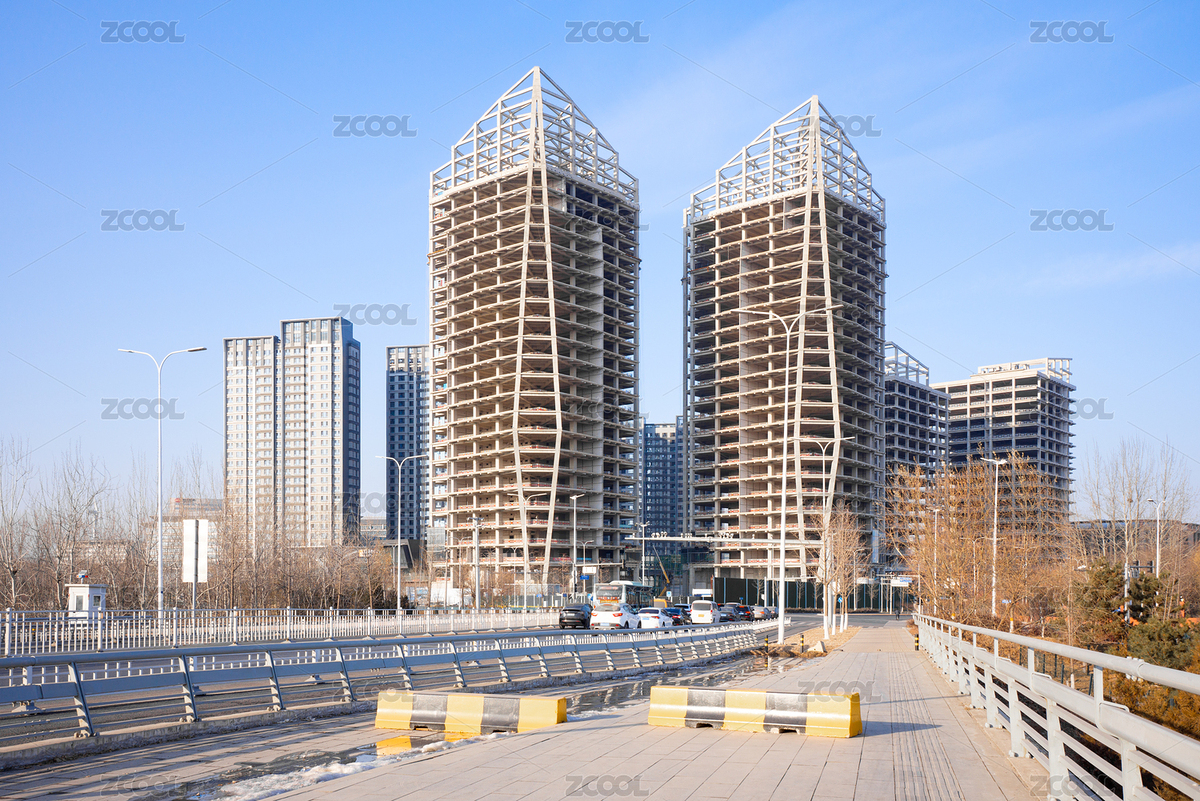 北京昌平未來科學城建設中的寫字樓（主預覽-6580688） - 未分類 - 站酷設計師小羽怪原創(chuàng)素材 - 站酷ZCOOL