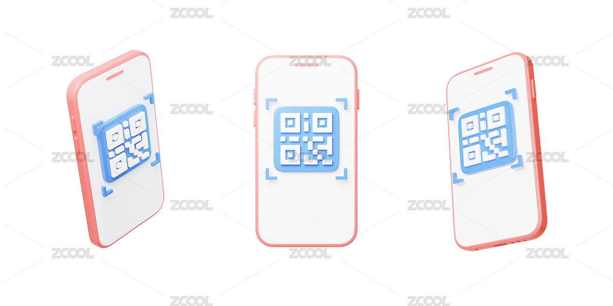 移動手機在線支付二維碼掃碼3D（主預覽-8040767） - 未分類 - 站酷設計師Miruis原創(chuàng)素材 - 站酷ZCOOL