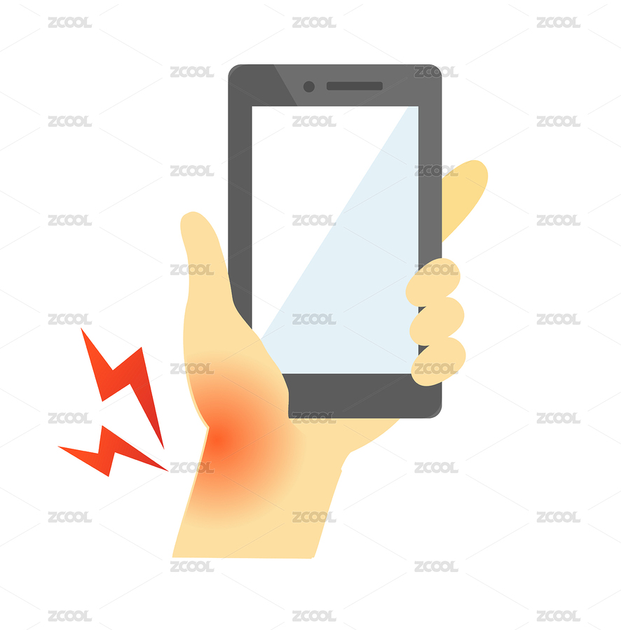 直頸，智能手機僵硬，肩頸僵硬（主預覽-8659351） - 未分類 - 站酷設計師suma_illustrator原創(chuàng)素材 - 站酷ZCOOL