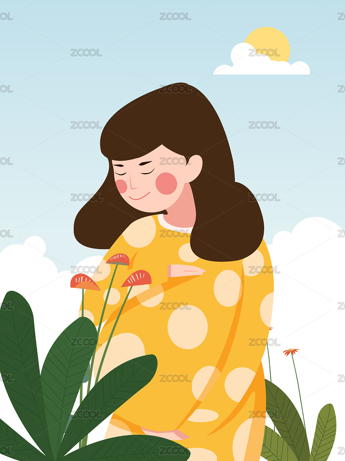 母親節(jié)插畫（主預(yù)覽-8792891） - 未分類 - 站酷設(shè)計(jì)師會(huì)飛的小王原創(chuàng)素材 - 站酷ZCOOL