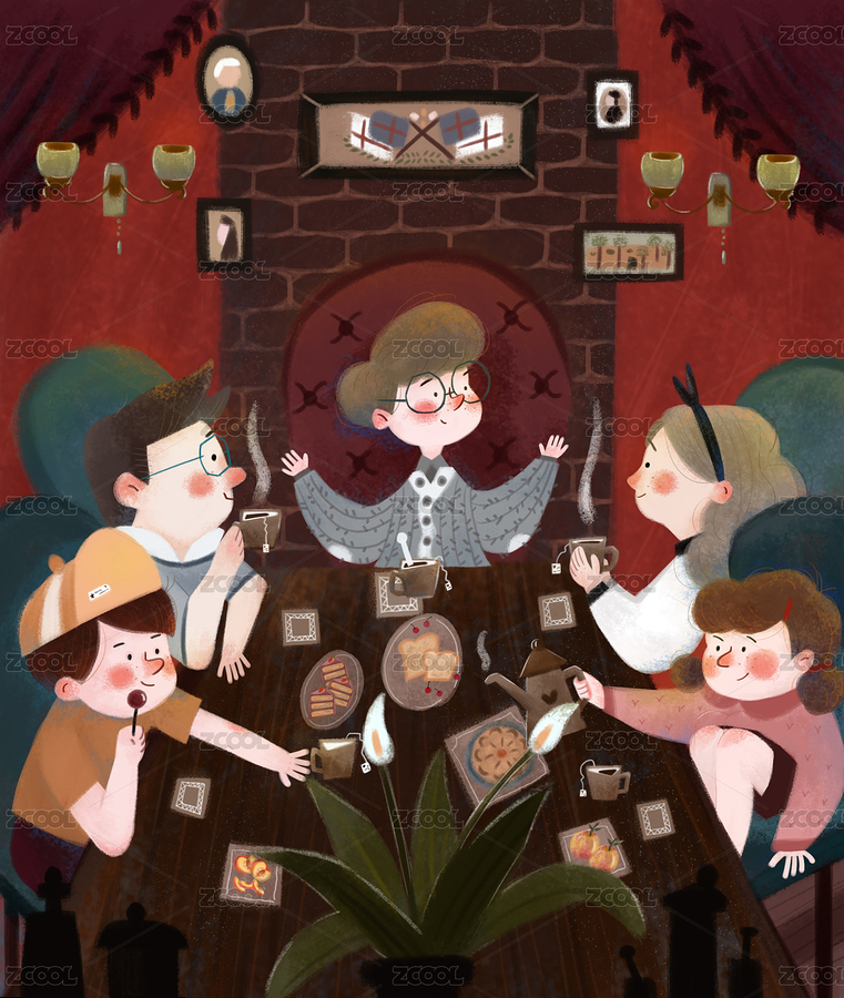 與朋友在一起夜談（主預(yù)覽-6992234） - 未分類 - 站酷設(shè)計(jì)師小琴XQ原創(chuàng)素材 - 站酷ZCOOL