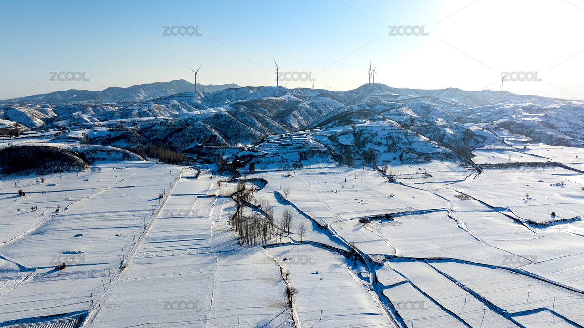 冬季农村大雪大地农田航拍（主预览-9426431） - 未分类 - 站酷设计师哈哈80808原创素材 - 站酷ZCOOL