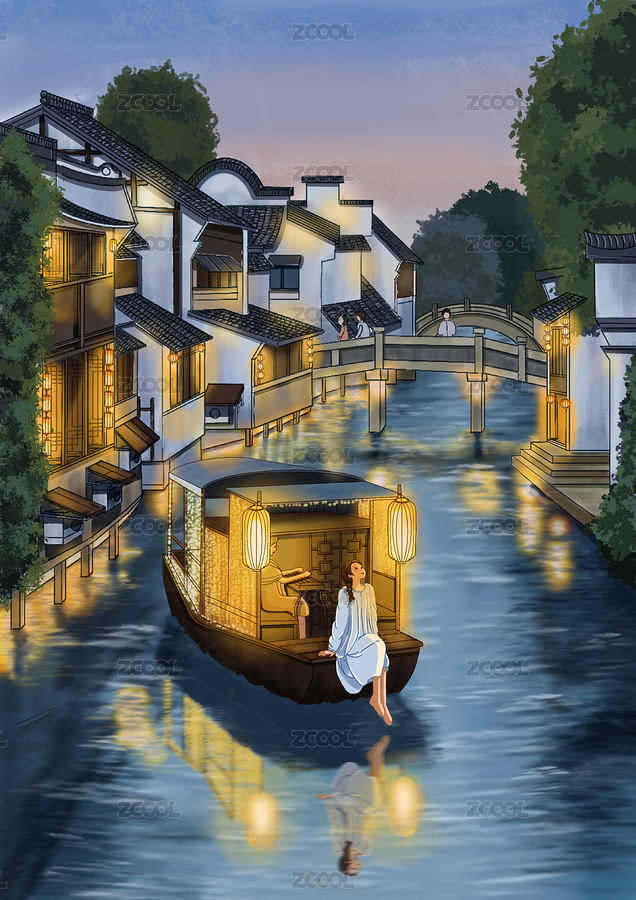 江南水鄉(xiāng)（主預覽-4787737） - 未分類 - 站酷設計師江南入墨原創(chuàng)素材 - 站酷ZCOOL