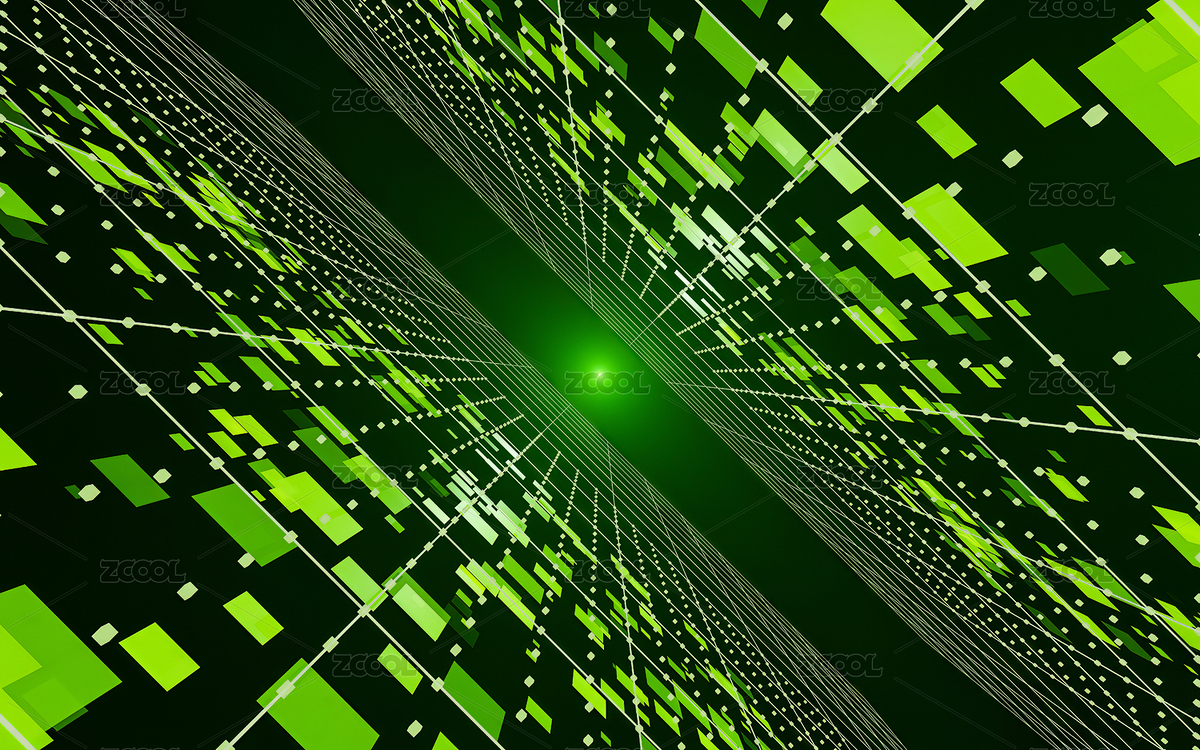 立体空间几何形状绿色网格全息图（主预览-4656211） - 未分类 - 站酷设计师inthinking原创素材 - 站酷ZCOOL