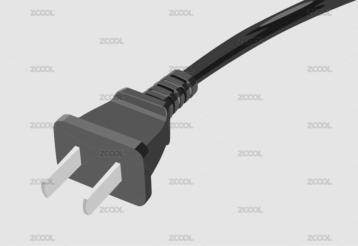 電源線二相插頭特寫插畫素材矢量圖（主預(yù)覽-6297565） - 未分類 - 站酷設(shè)計(jì)師tshooter原創(chuàng)素材 - 站酷ZCOOL