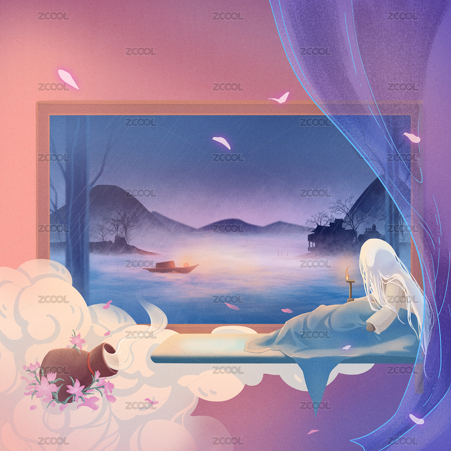 江湖夜雨十年燈懷念詩(shī)酒系列主題插畫(huà)（主預(yù)覽-7973257） - 未分類 - 站酷設(shè)計(jì)師疏影sy原創(chuàng)素材 - 站酷ZCOOL