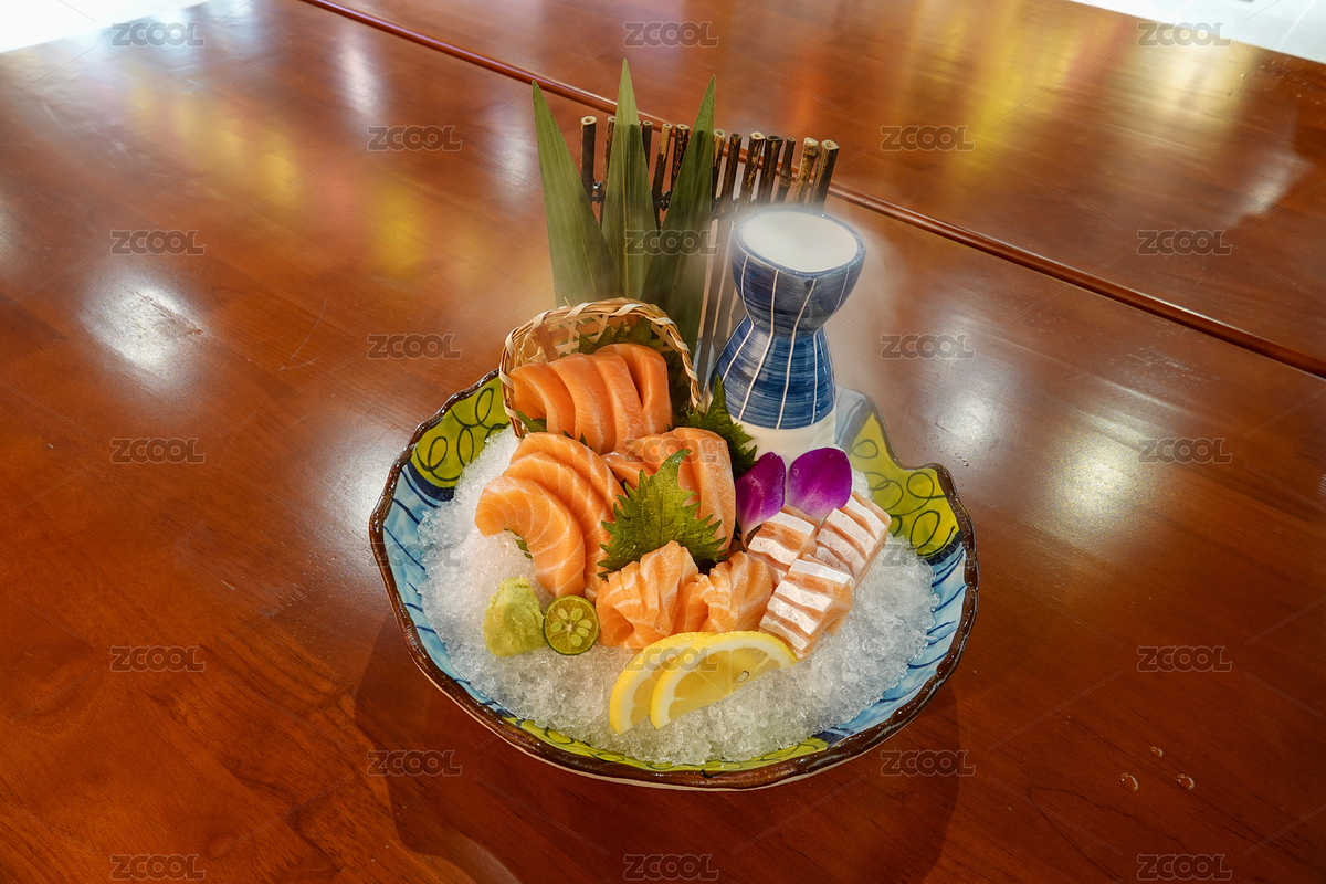 日本料理特寫生魚片和冰塊（主預(yù)覽-8057674） - 未分類 - 站酷設(shè)計(jì)師張紅霞文琰原創(chuàng)素材 - 站酷ZCOOL