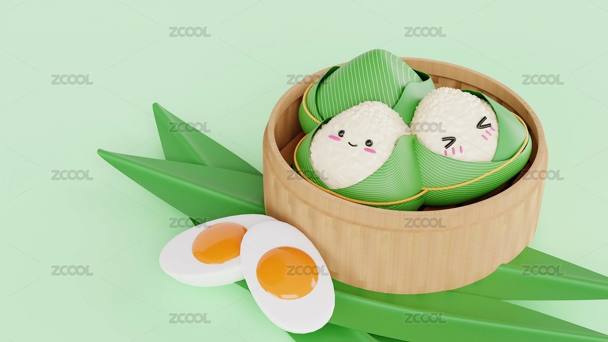 蒸籠里的端午粽子3D建模插畫海報(bào)（主預(yù)覽-1356232） - 未分類 - 站酷設(shè)計(jì)師餌絲原創(chuàng)素材 - 站酷ZCOOL