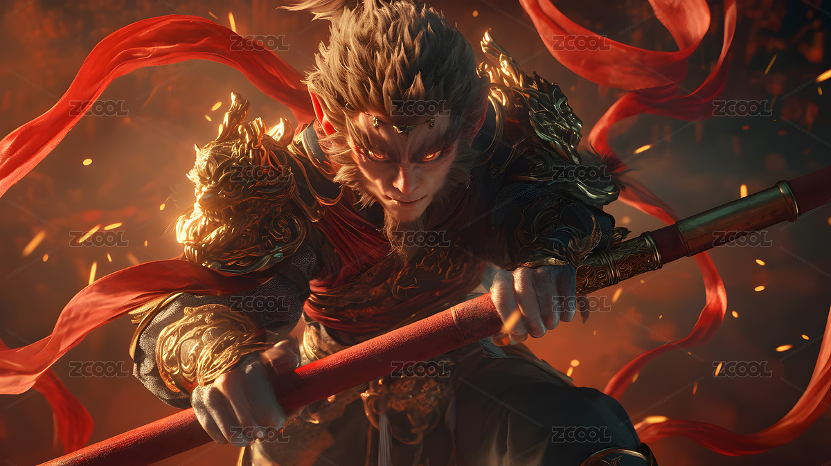 中國風孫悟空插畫（主預覽-2939842） - 未分類 - 站酷設(shè)計師山影集原創(chuàng)素材 - 站酷ZCOOL