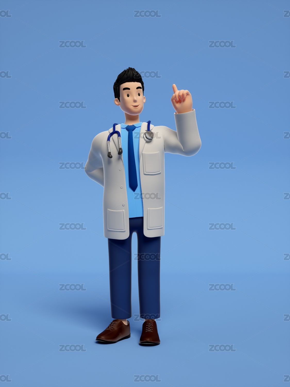三维卡通医生