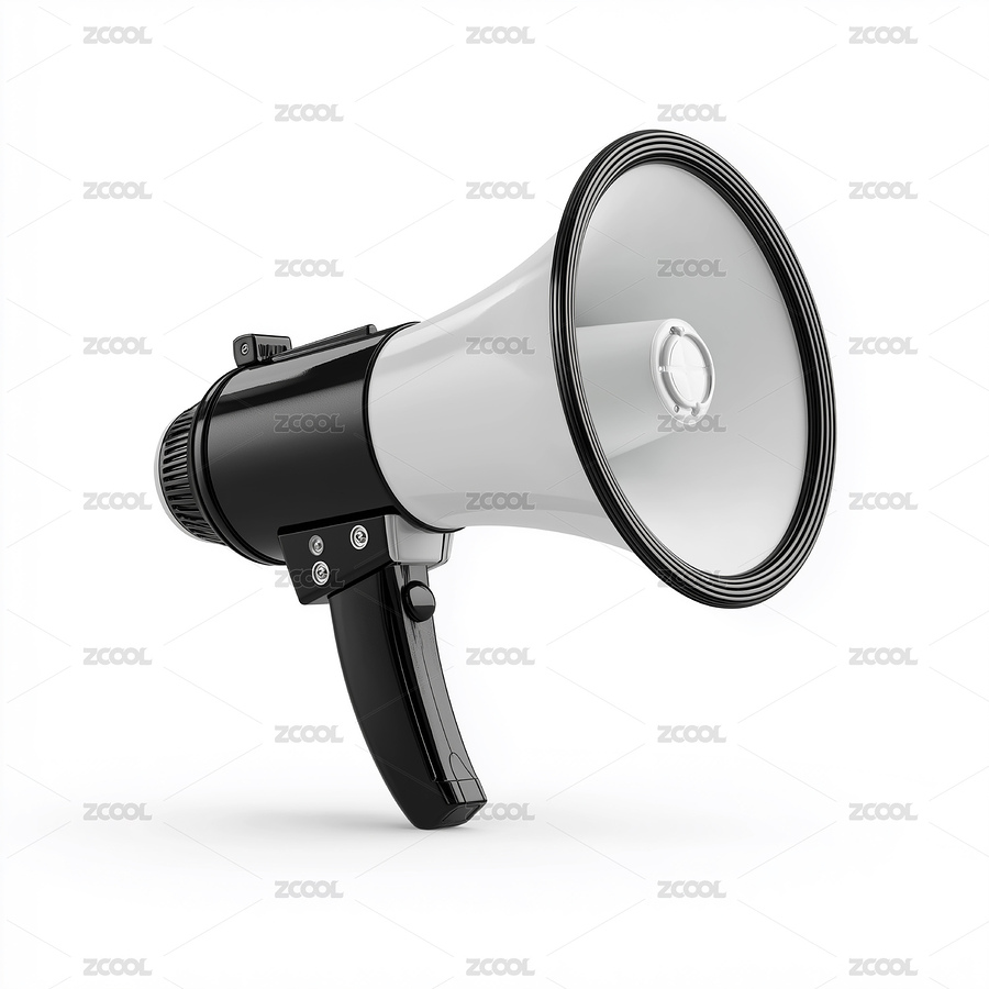 黑白配色手持?jǐn)U音器產(chǎn)品攝影素材圖（主預(yù)覽-10529306） - 未分類 - 站酷設(shè)計(jì)師創(chuàng)研造意原創(chuàng)素材 - 站酷ZCOOL