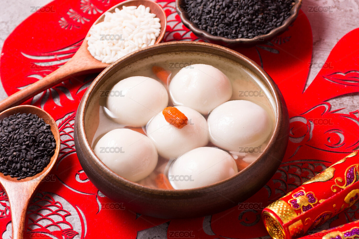 紅色背景的桌子上用碗裝著的米酒湯圓（主預(yù)覽-8381457） - 未分類 - 站酷設(shè)計師鐵棍山藥芝麻片原創(chuàng)素材 - 站酷ZCOOL