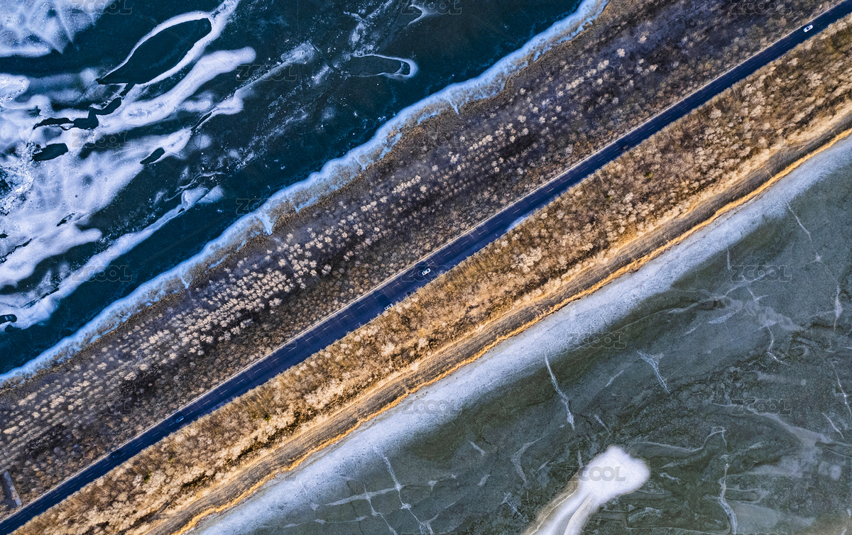 冬季河堤岸上的公路航拍（主預(yù)覽-7580343） - 未分類 - 站酷設(shè)計(jì)師西木叔叔原創(chuàng)素材 - 站酷ZCOOL