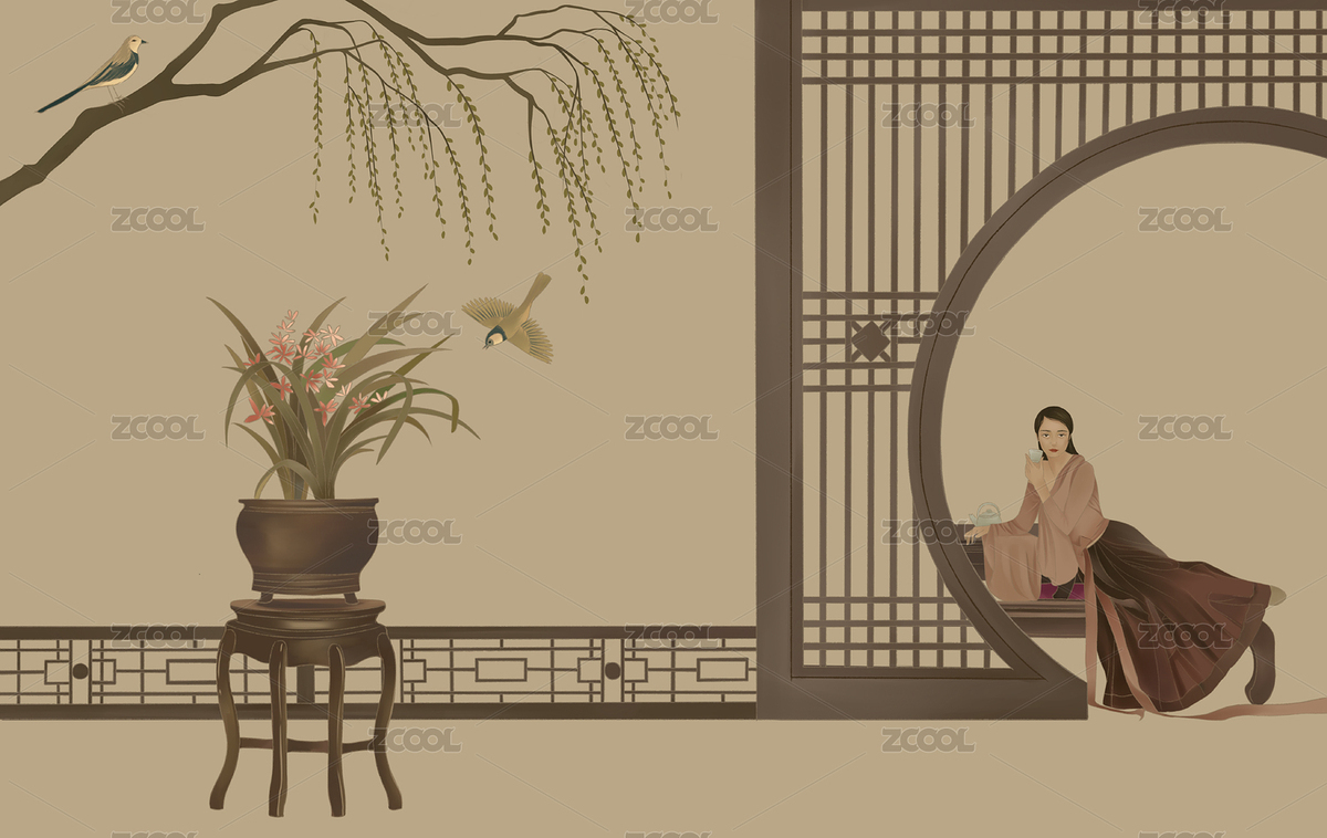 工笔人物2（主预览-6707057） - 未分类 - 站酷设计师十一的杂货铺原创素材 - 站酷ZCOOL