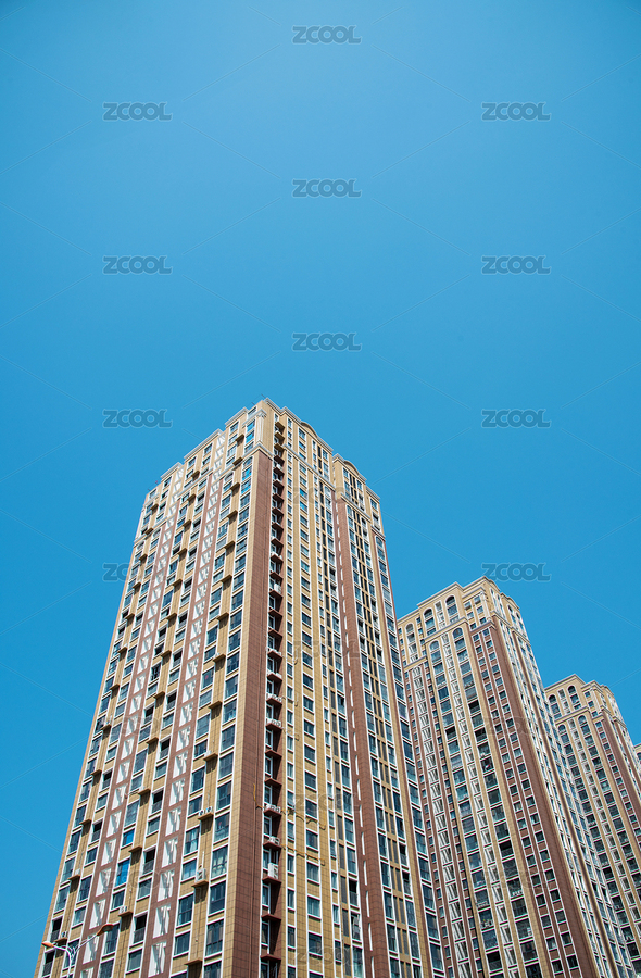 晴朗天气环境中的商品房住宅楼（主预览-8692042） - 未分类 - 站酷设计师racin原创素材 - 站酷ZCOOL
