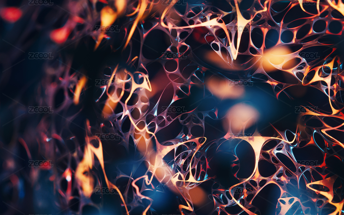 神经网络网状分布背景3D渲染（主预览-3348253） - 未分类 - 站酷设计师VinkFan原创素材 - 站酷ZCOOL