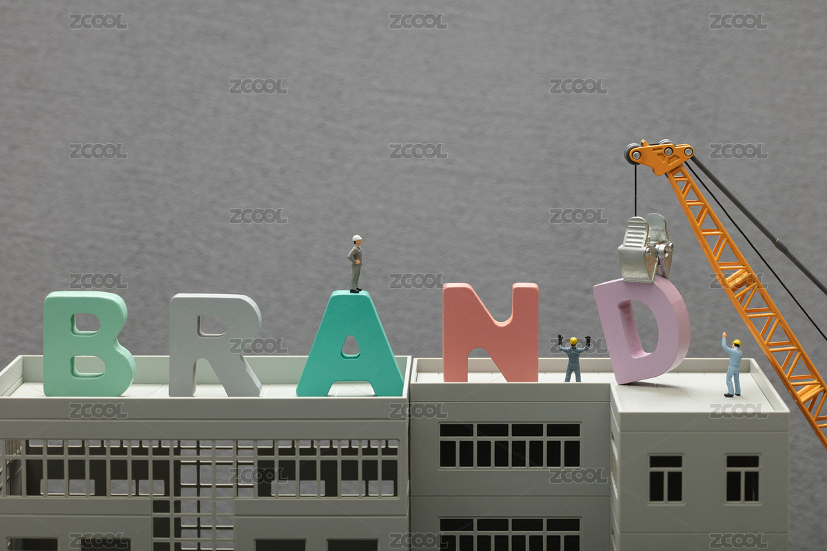 微縮創(chuàng)意英文積木樹立品牌與建筑工地（主預(yù)覽-5054836） - 未分類 - 站酷設(shè)計(jì)師黑白湊原創(chuàng)素材 - 站酷ZCOOL