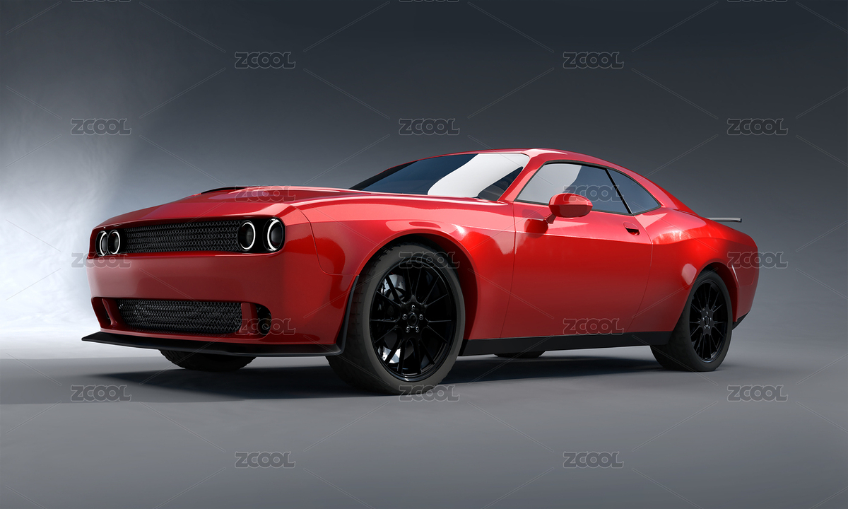 肌肉型跑車，三維渲染圖（主預覽-5898527） - 未分類 - 站酷設計師jamesteohart原創(chuàng)素材 - 站酷ZCOOL