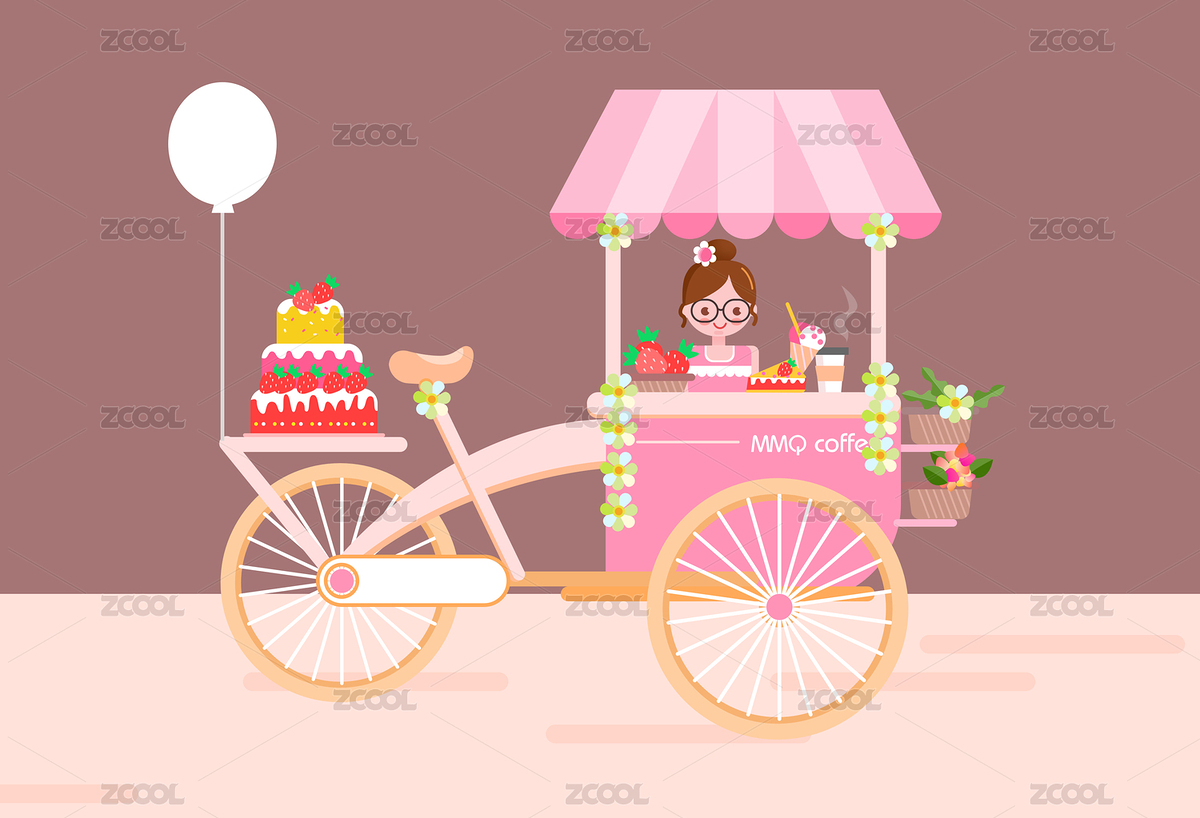 甜品車（主預(yù)覽-2066545） - 未分類 - 站酷設(shè)計師MelodyMQ原創(chuàng)素材 - 站酷ZCOOL