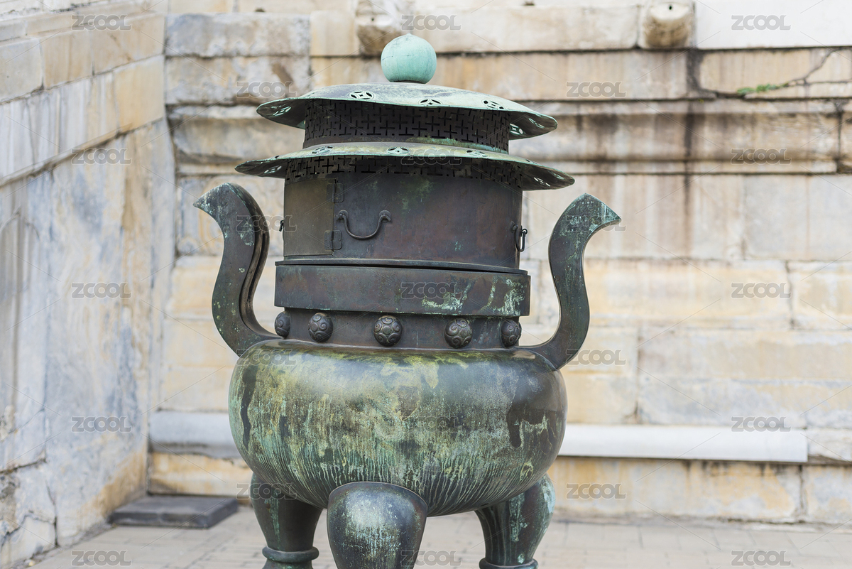 秋天北京故宮里面的綠色青銅鼎（主預(yù)覽-8421767） - 未分類 - 站酷設(shè)計師薄荷的冬天原創(chuàng)素材 - 站酷ZCOOL