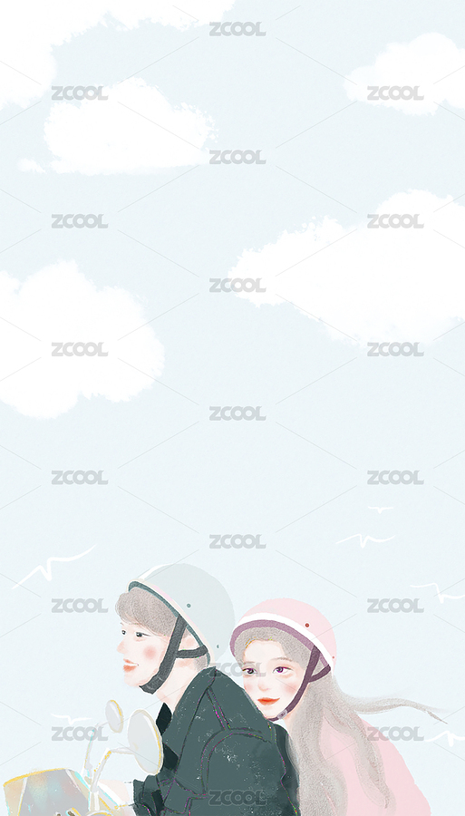 一起騎車的戀人（主預(yù)覽-8009533） - 未分類 - 站酷設(shè)計師暘坤原創(chuàng)素材 - 站酷ZCOOL