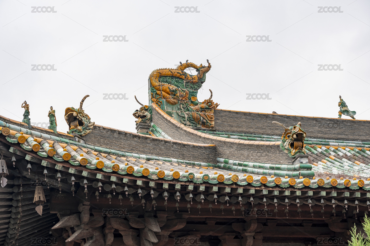 山西朔州崇福寺古建筑屋脊飞檐特写（主预览-12224175） - 未分类 - 站酷设计师Pjinsu原创素材 - 站酷ZCOOL