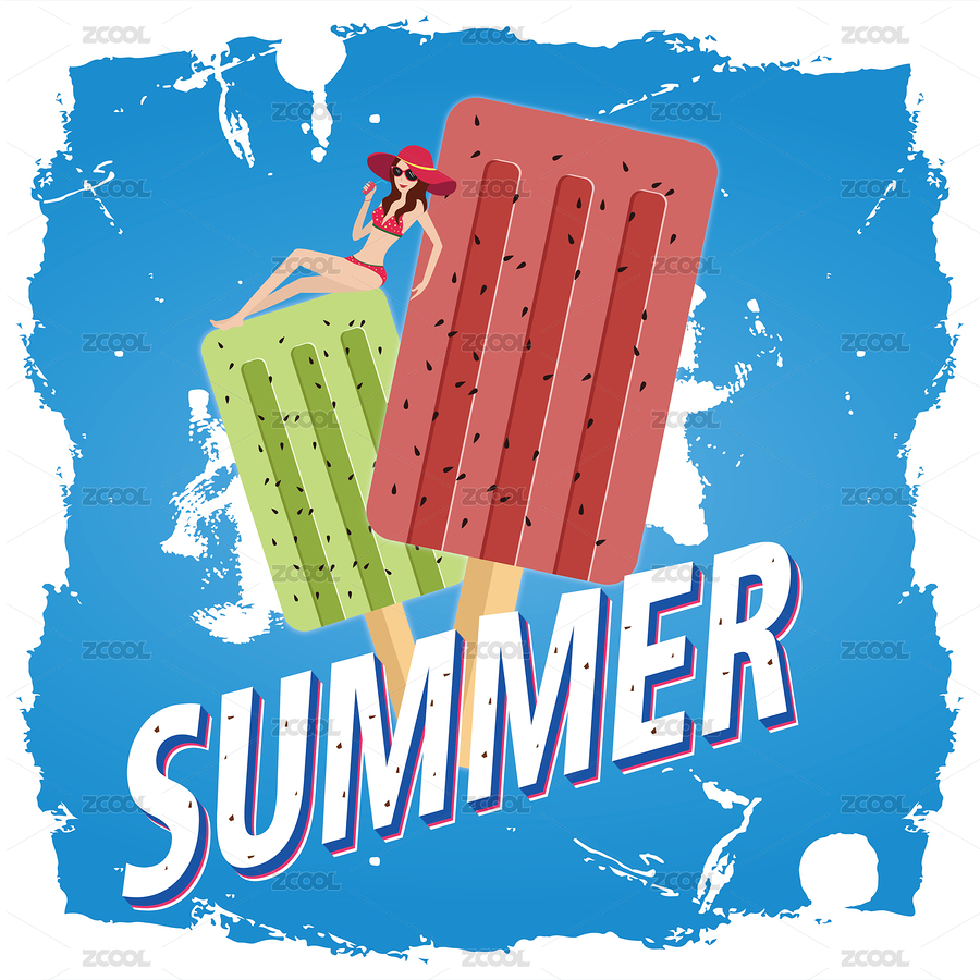 夏季旅游海報（主預(yù)覽-8411745） - 未分類 - 站酷設(shè)計師小羲羲原創(chuàng)素材 - 站酷ZCOOL