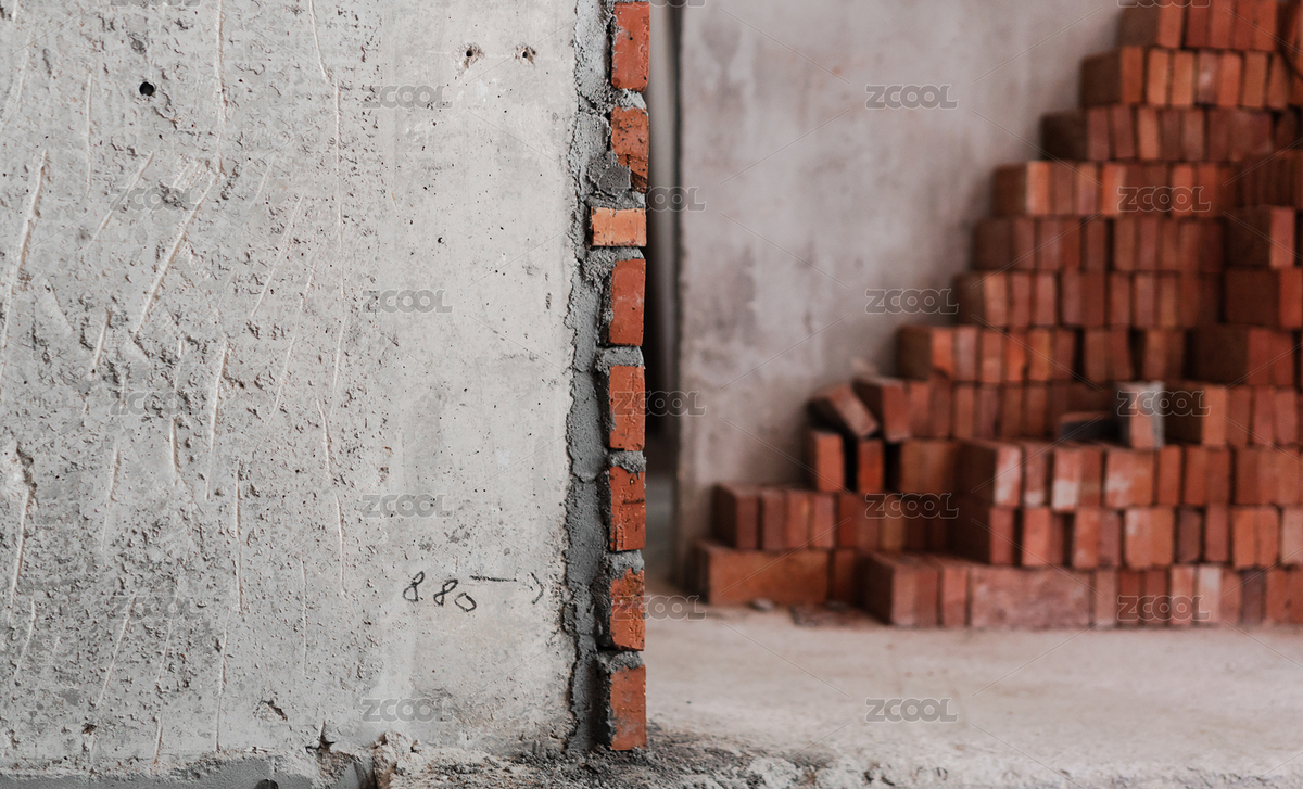建筑工地堆砌的磚塊與墻面特寫（主預(yù)覽-2604708） - 未分類 - 站酷設(shè)計師Anciens原創(chuàng)素材 - 站酷ZCOOL