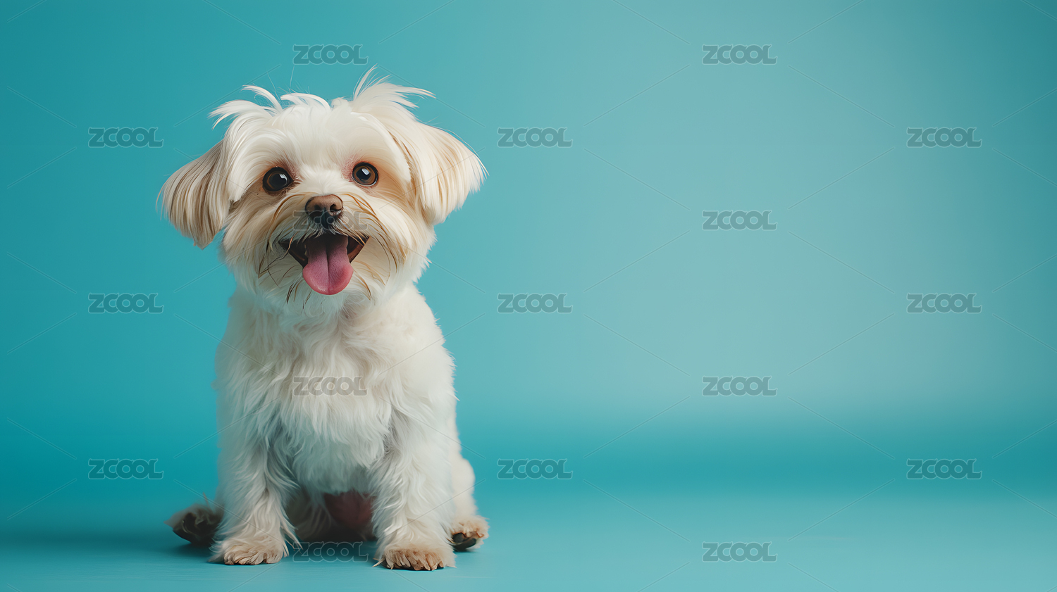 快乐的小型犬宠物摄影