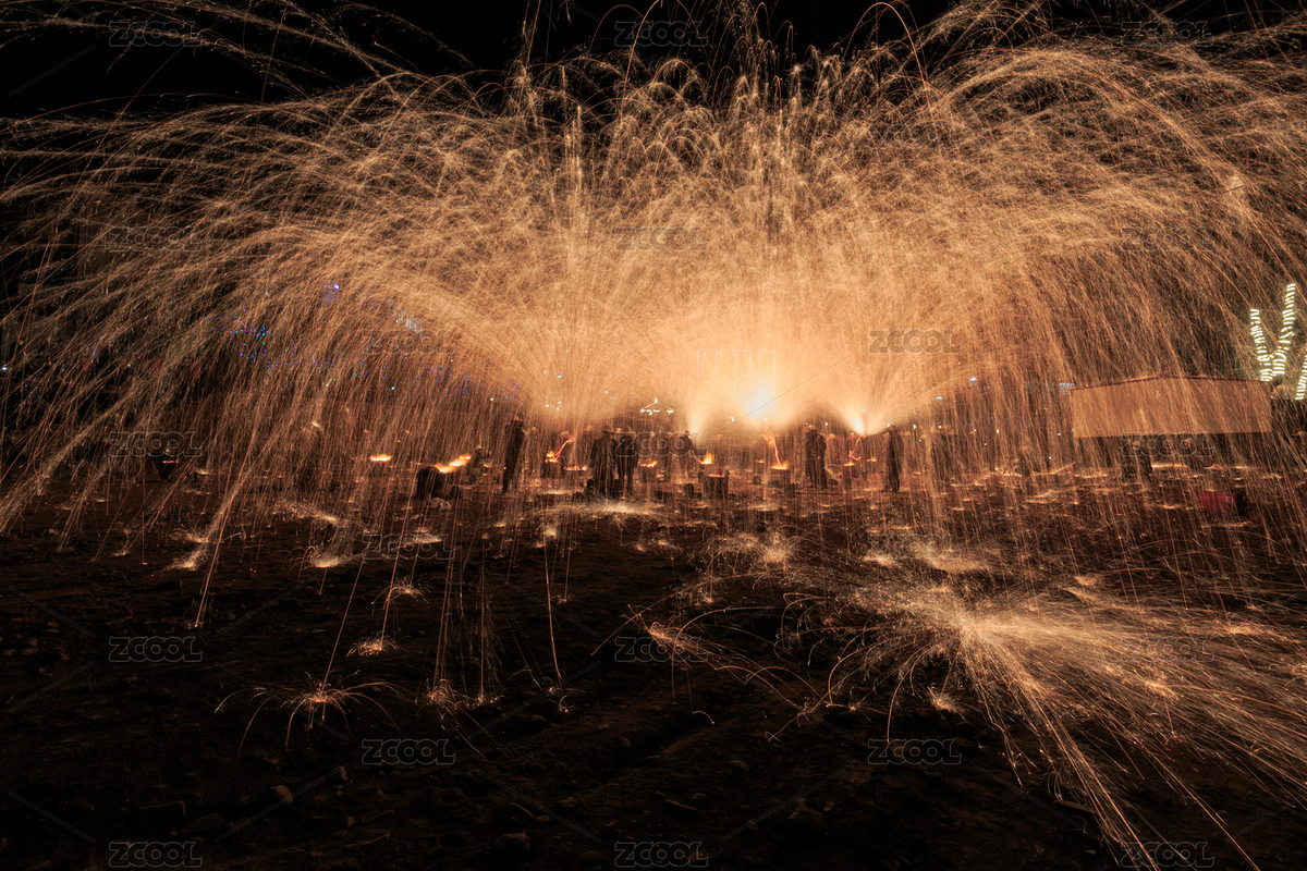 打鐵花（主預(yù)覽-1786522） - 未分類 - 站酷設(shè)計(jì)師陳躍民原創(chuàng)素材 - 站酷ZCOOL