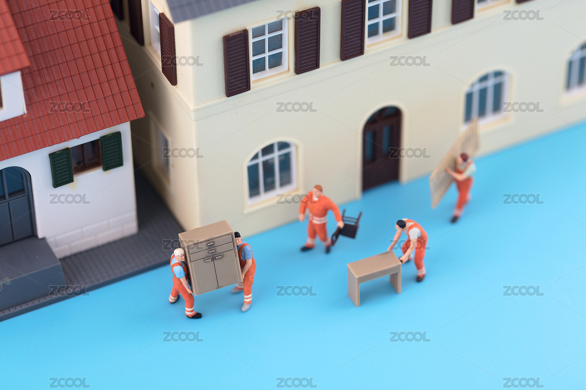 微縮場景搬家公司在工作搬運(yùn)（主預(yù)覽-8551062） - 未分類 - 站酷設(shè)計師小羽怪原創(chuàng)素材 - 站酷ZCOOL