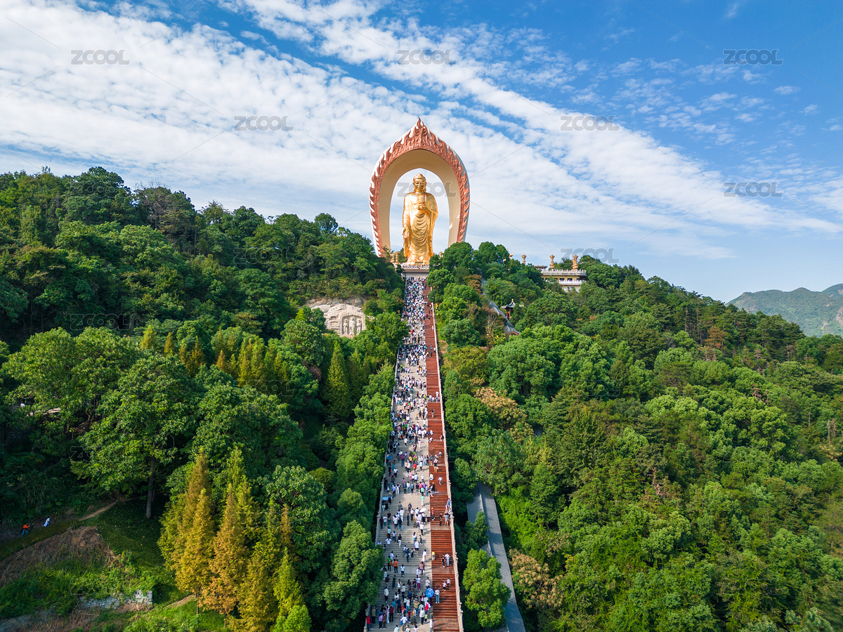 江西九江東林大佛航拍風(fēng)光（主預(yù)覽-8605171） - 未分類 - 站酷設(shè)計師呂品田原創(chuàng)素材 - 站酷ZCOOL