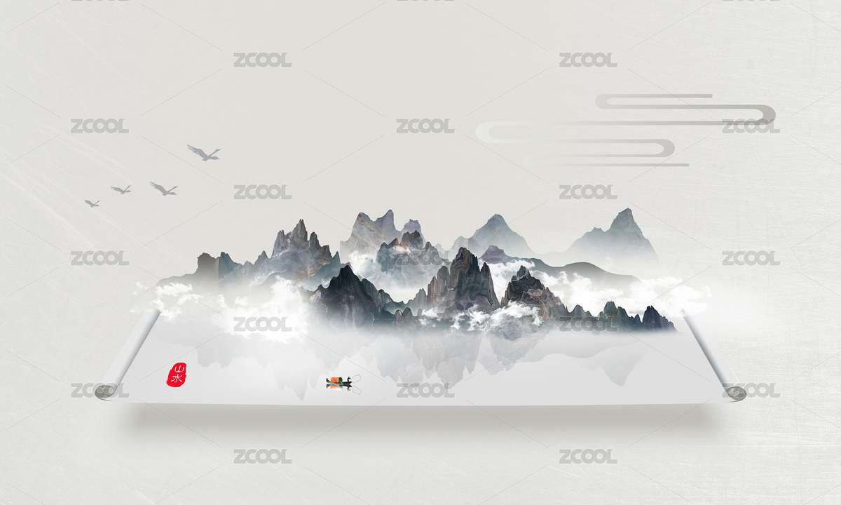 簡約新中式水墨山水意境背景圖（主預(yù)覽-4084788） - 未分類 - 站酷設(shè)計(jì)師ISy2k原創(chuàng)素材 - 站酷ZCOOL