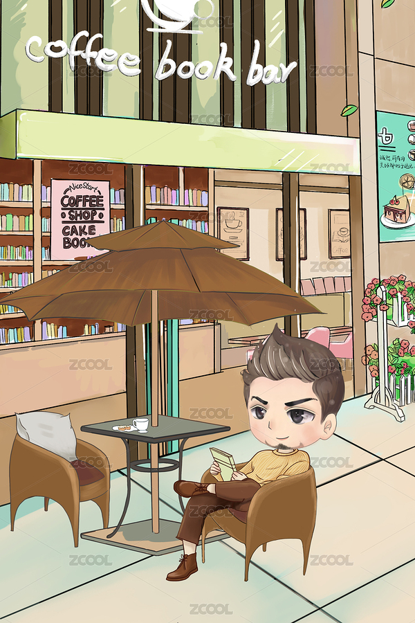 正太喝咖啡（主預(yù)覽-7199170） - 未分類 - 站酷設(shè)計(jì)師十一的雜貨鋪原創(chuàng)素材 - 站酷ZCOOL