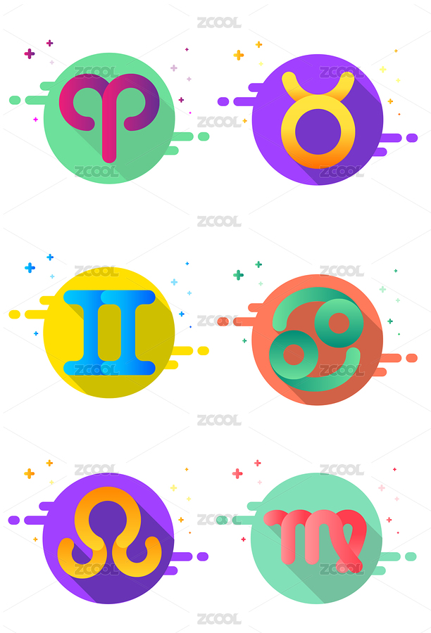 十二星座图标上（主预览-8001732） - 未分类 - 站酷设计师kiki1021原创素材 - 站酷ZCOOL