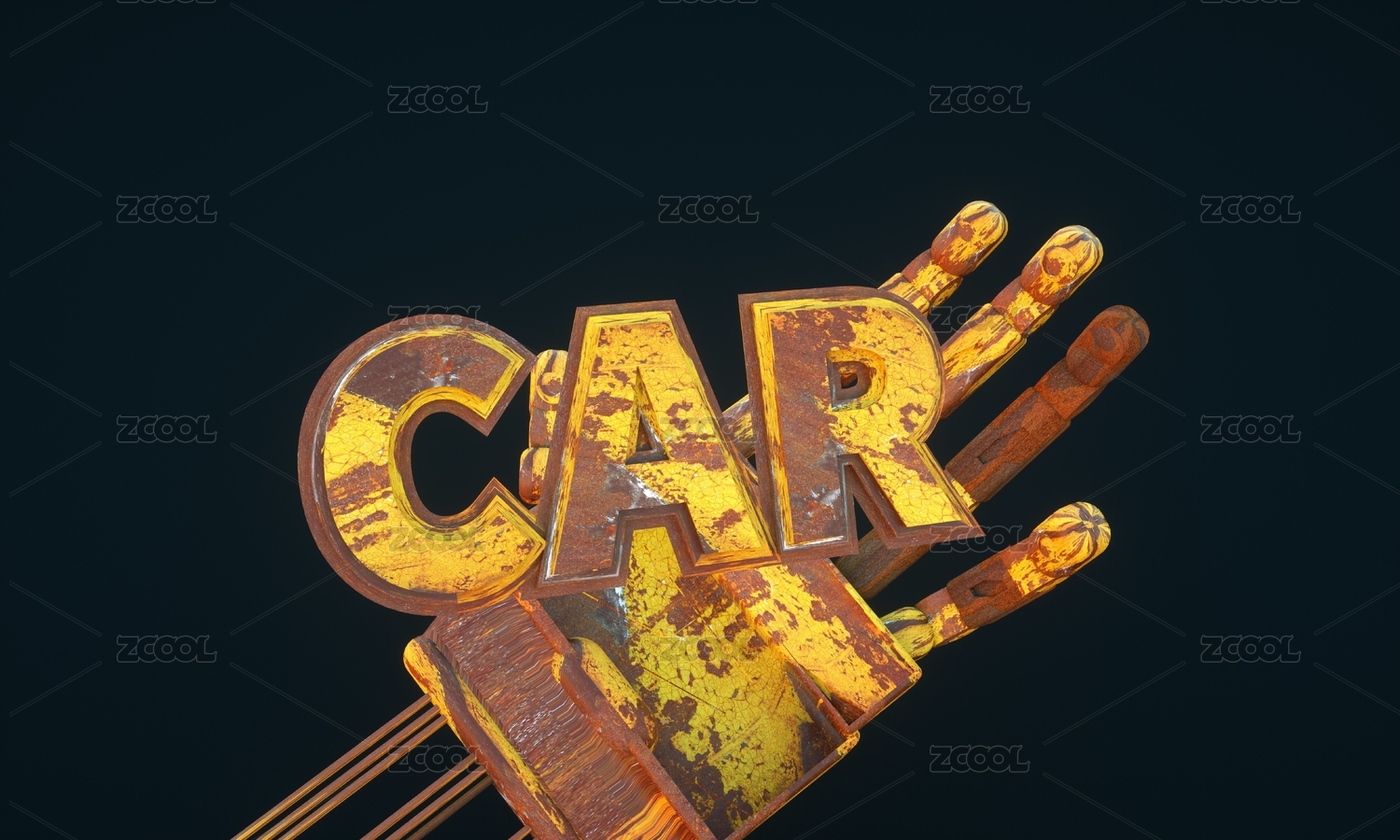 二手车机器人手臂创意场景