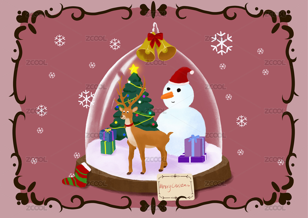 圣誕節(jié)圣誕樹(shù)圣誕襪雪人（主預(yù)覽-1778011） - 未分類(lèi) - 站酷設(shè)計(jì)師吉米鍋原創(chuàng)素材 - 站酷ZCOOL