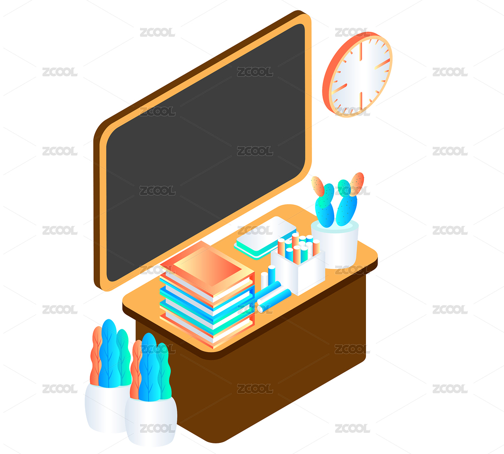 講臺黑板簡約炫彩科技風(fēng)矢量插畫素材（主預(yù)覽-5077152） - 未分類 - 站酷設(shè)計(jì)師點(diǎn)暢原創(chuàng)素材 - 站酷ZCOOL