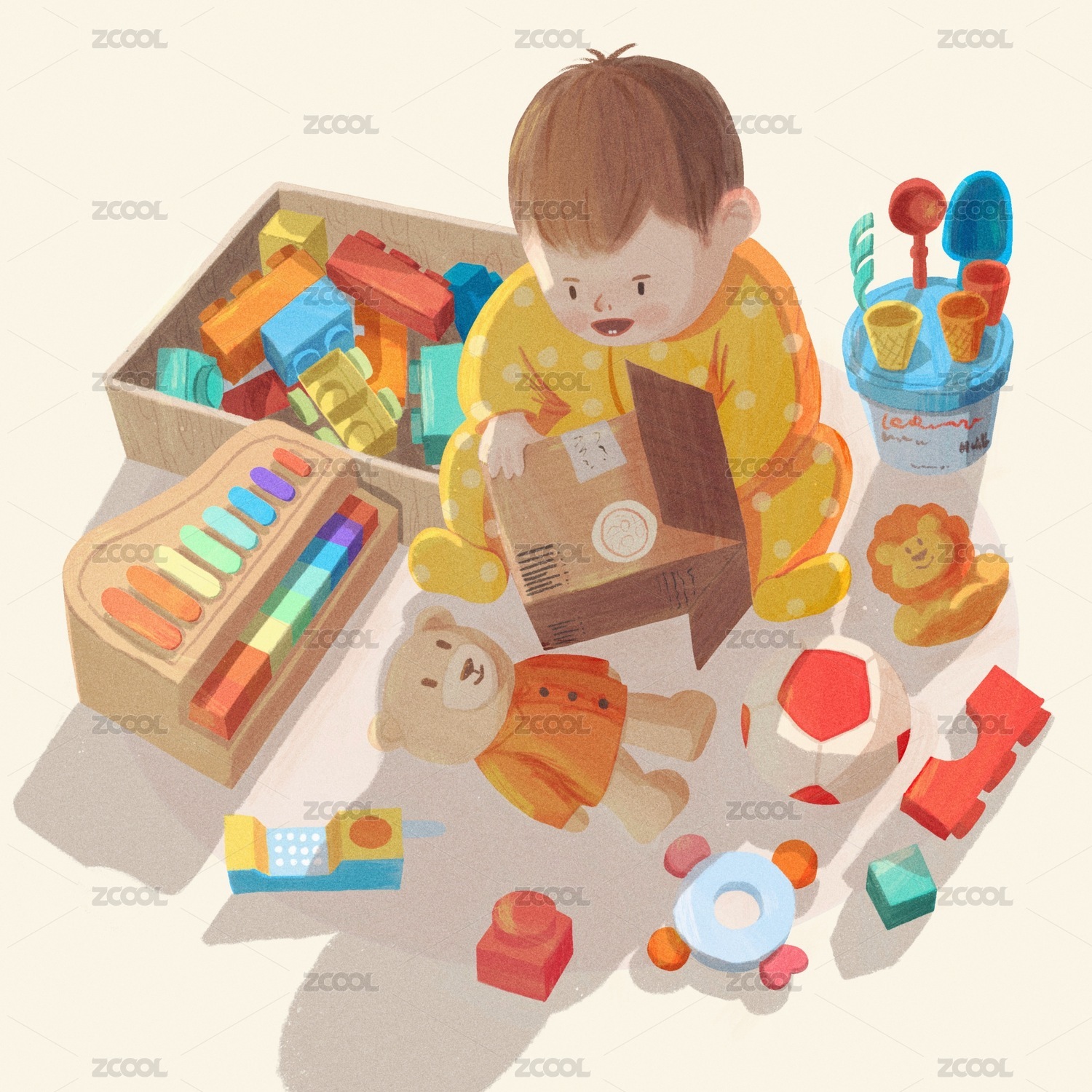 宝宝和玩具