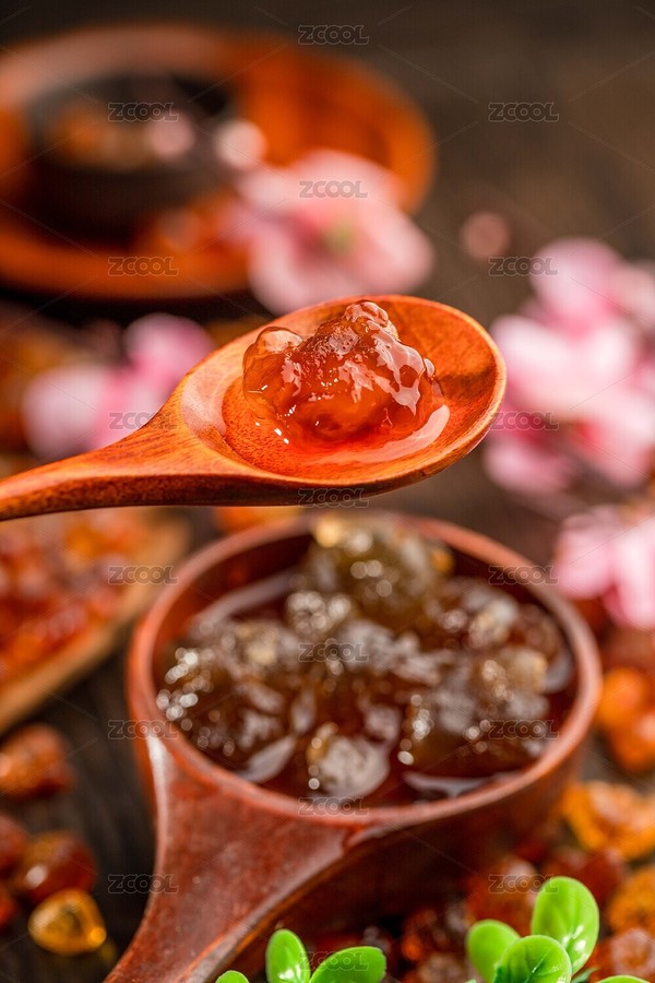 暗色調(diào)桌面上放著一些桃膠（主預覽-4198609） - 未分類 - 站酷設(shè)計師濤麟攝影原創(chuàng)素材 - 站酷ZCOOL