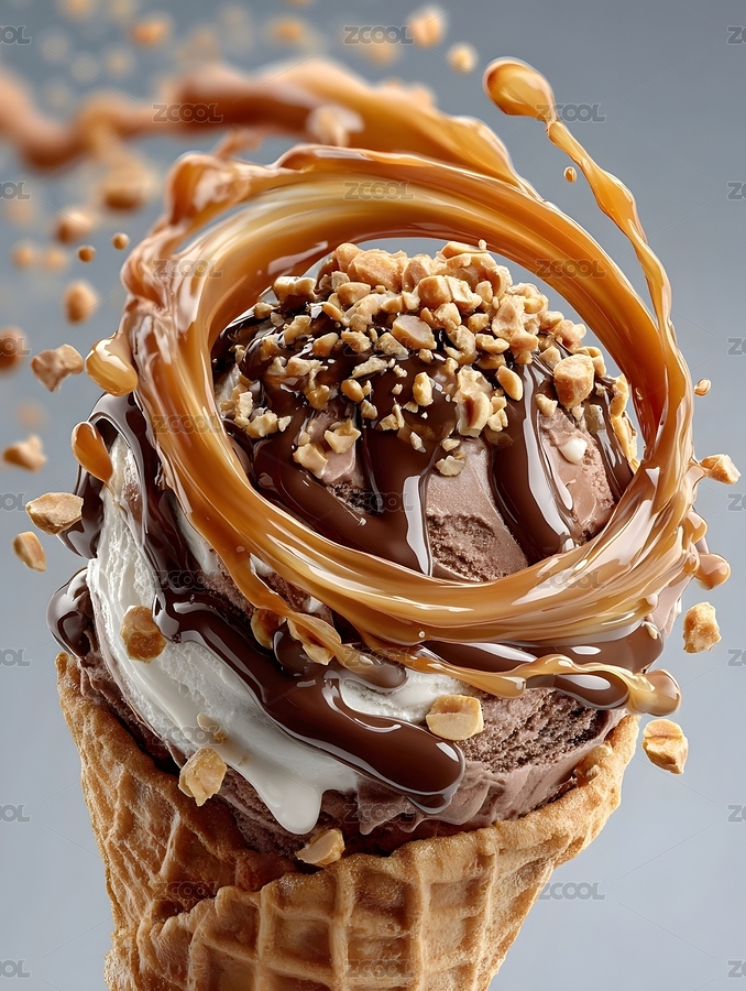 冰淇淋甜筒巧克力醬飛濺（主預(yù)覽-11553945） - 未分類 - 站酷設(shè)計(jì)師cX81RLuKgg原創(chuàng)素材 - 站酷ZCOOL