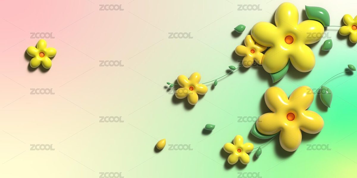 膨胀风春天鲜花封面图背景（主预览-5426229） - 未分类 - 站酷设计师H又又原创素材 - 站酷ZCOOL